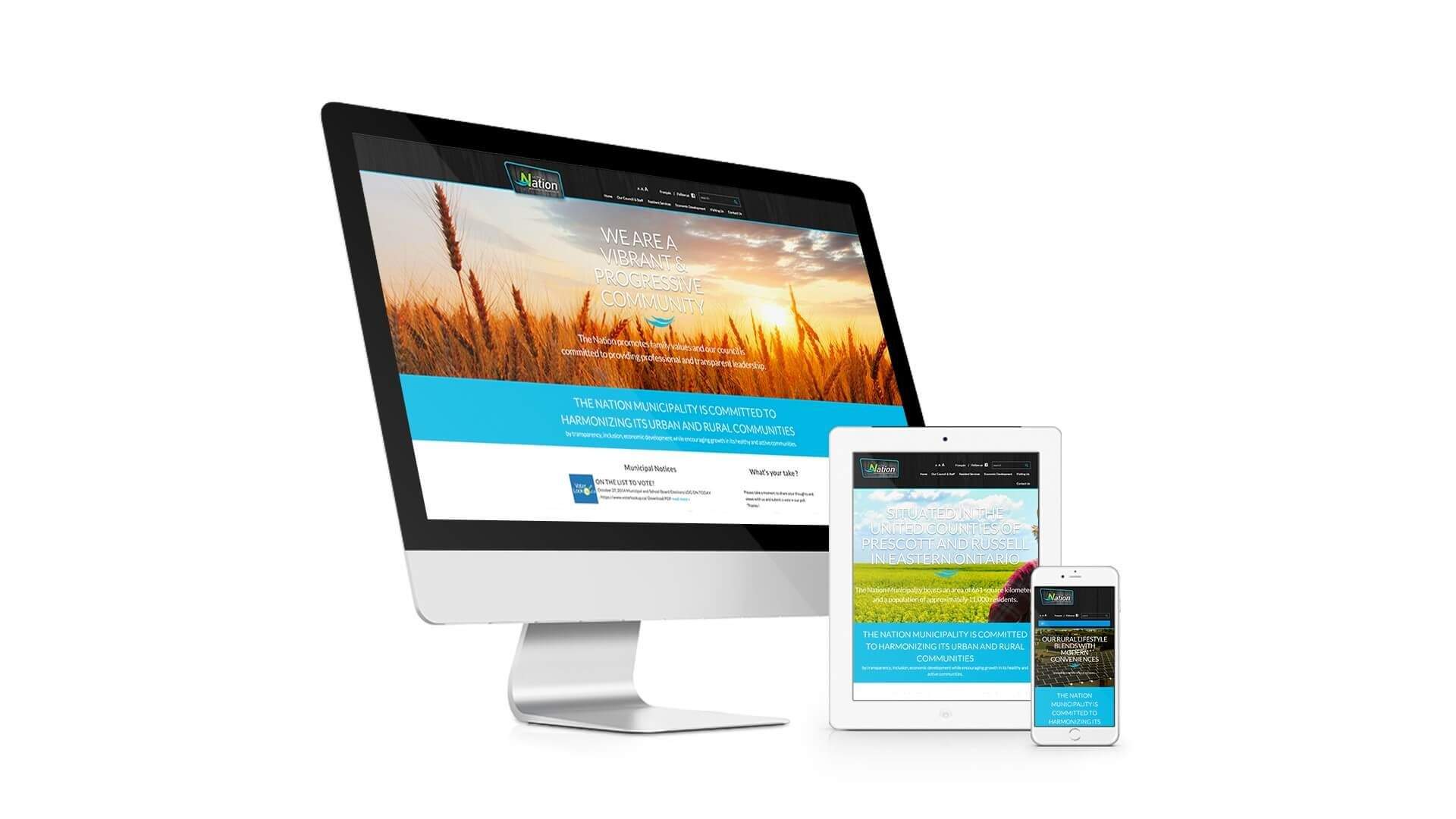 Portfolio - Nation Municipality - Responsive Website Design