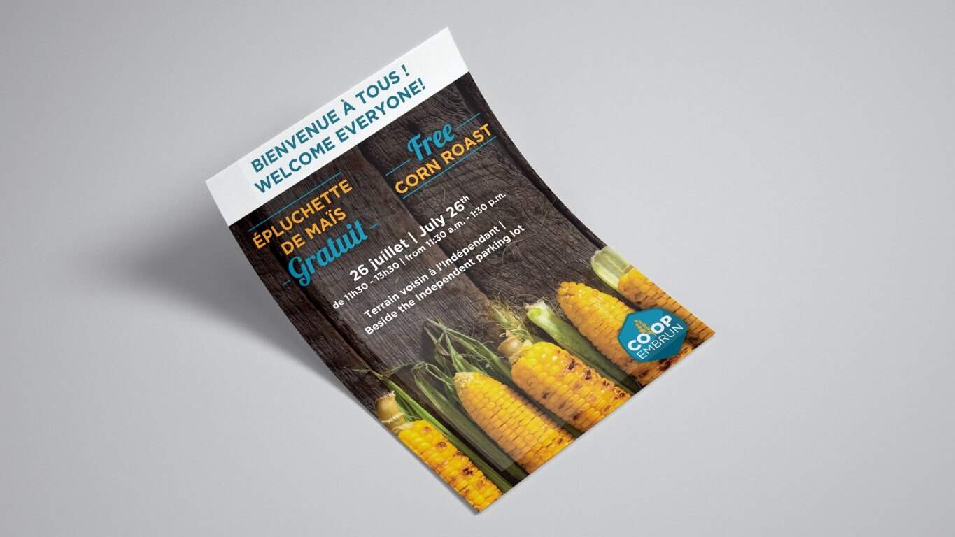 Copywriting Communications 2560 1440 0038 Coop Corn Roast Event flyer