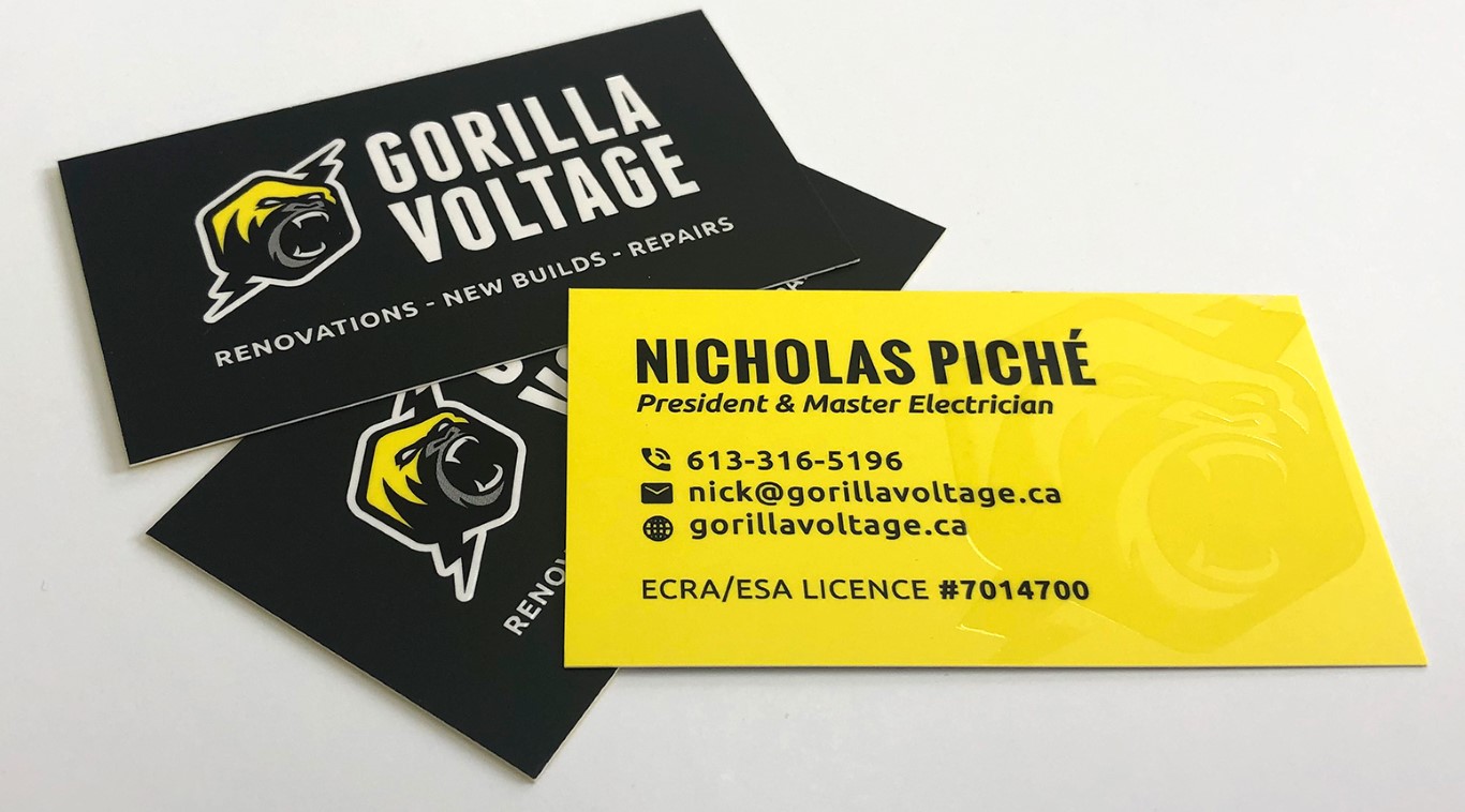 Gorilla Voltage Business Cards